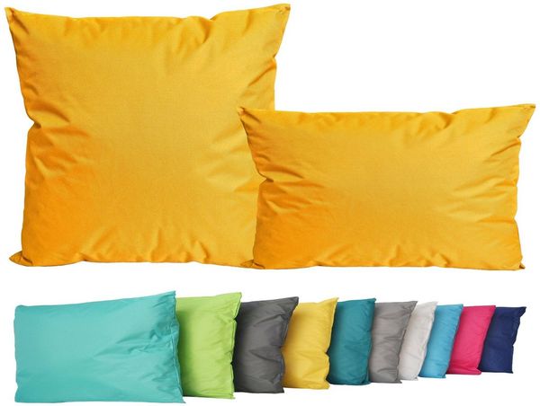 JACK Dekokissen 2er Set Outdoor Lounge Deko Kissen Set 45x45cm + 30x50cm Inkl. Füllung, mit Lotus-Effekt, Robust, Strapazierfähig, für Innen & Außen geeignet