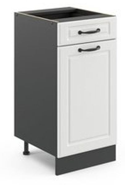 Küchenunterschrank R-Line Weiß Landhaus 40 cm ohne Arbeitsplatte Vicco Bild 6