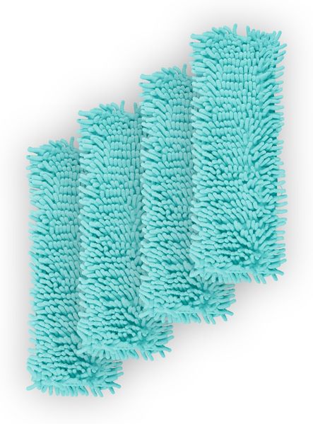 Bodenwischer Ersatzbezug Mikrovelour / Chenille - Mint - 4er Pack