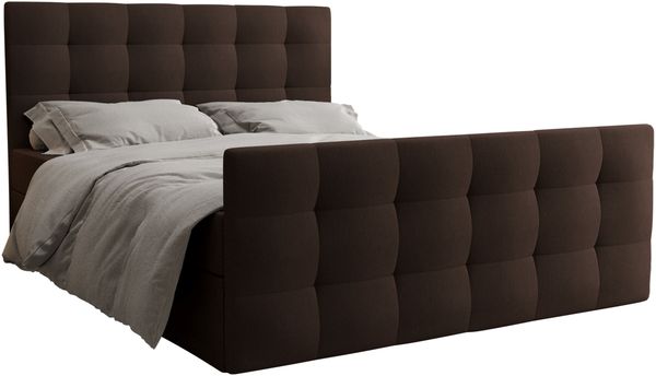 AX LIVING Boxspringbett 140x200 mit Bettkasten Orchido Braun – Komfort & Eleganz Bild 2