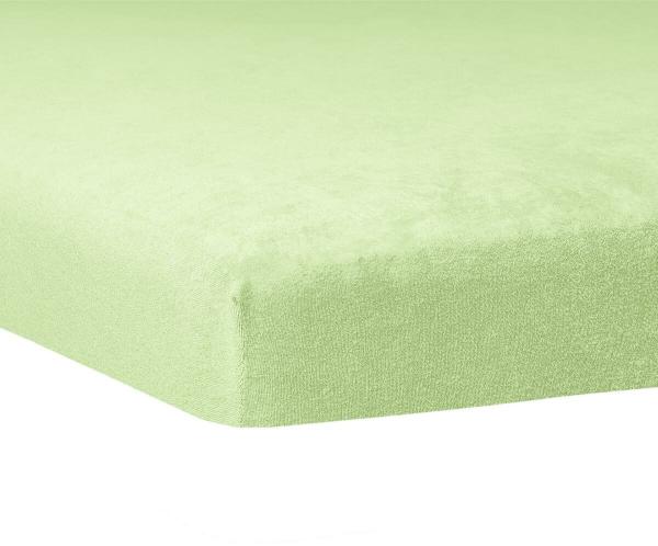 Traumschlaf Flausch Biber Topper Spannbettlaken|180x200 cm - 200x200 cm| opal