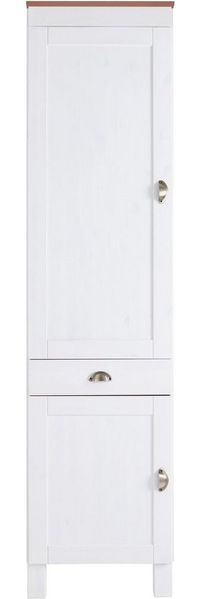 Home affaire Hochschrank Oslo 50 cm breit, in 2 Tiefen, 2 Türen, 1 Schublade, aus massiver Kiefer