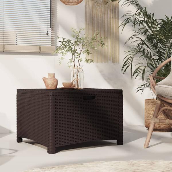 vidaXL Garten-Aufbewahrungsbox 60x54x41 cm PP Rattan Braun 318237