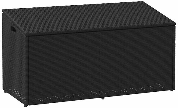 vidaXL Garten-Aufbewahrungsbox Schwarz 110 x 50 x 58 cm Poly Rattan 4104069