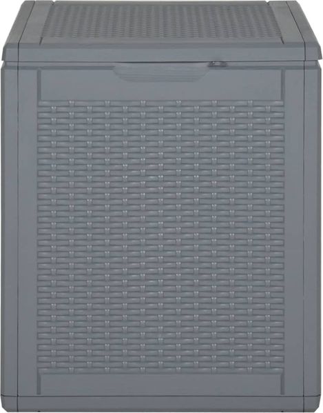 vidaXL Gartenbox Grau PP Rattan 90 L 364059 Bild 3