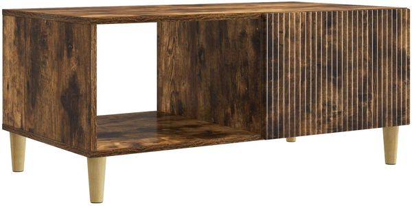 vidaXL Couchtisch Geräucherte Eiche 90 x 50 x 40 cm Holzwerkstoff 894730