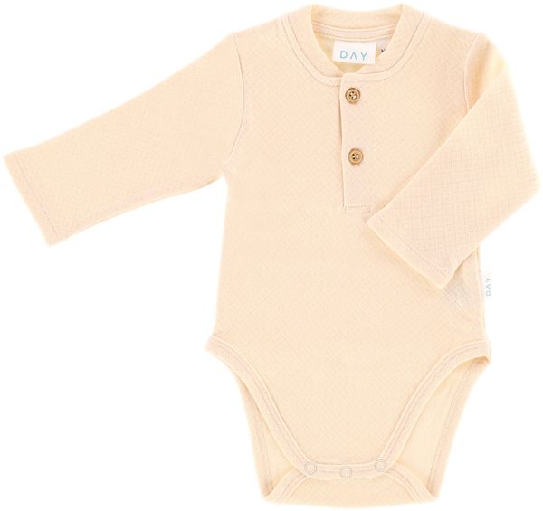 DAY Babybody mit Knöpfen - Apricot - Größe 74/80 A