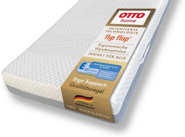 Hybridschaum-Matratze NEUHEIT, PREMIUM Flipper, 90x200, 140x200 cm, langlebig RG 39, OTTO home, 25 cm hoch, besondere, ergonomische Schulterzone, H2+3/H3+4/H4+H5, Wendematratze