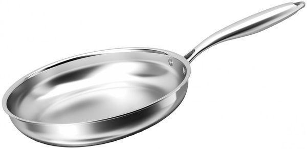 Pfanne Bratpfanne Edelstahl Ø20cm Induktion Cheffinger CF-3PLYFP20