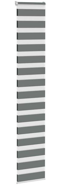 vidaXL Doppelrollo Dunkelgrau 50x200 cm Stoffbreite 45,9 cm Polyester 4014147 Bild 3