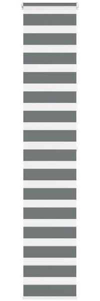 vidaXL Doppelrollo Dunkelgrau 50x200 cm Stoffbreite 45,9 cm Polyester 4014147