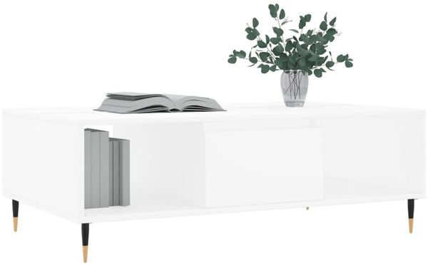 vidaXL Couchtisch Weiß 104x60x35 cm Holzwerkstoff 827076 Bild 3