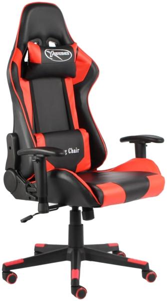 vidaXL Gaming-Stuhl Drehbar Rot PVC [20491]