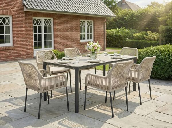 LC Garden »Stilo« Gartenstuhl Rope Armlehnstuhl