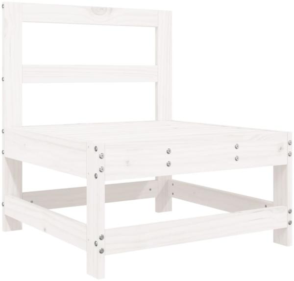 vidaXL 8-tlg. Garten-Lounge-Set Weiß Massivholz Kiefer 3186453 Bild 2