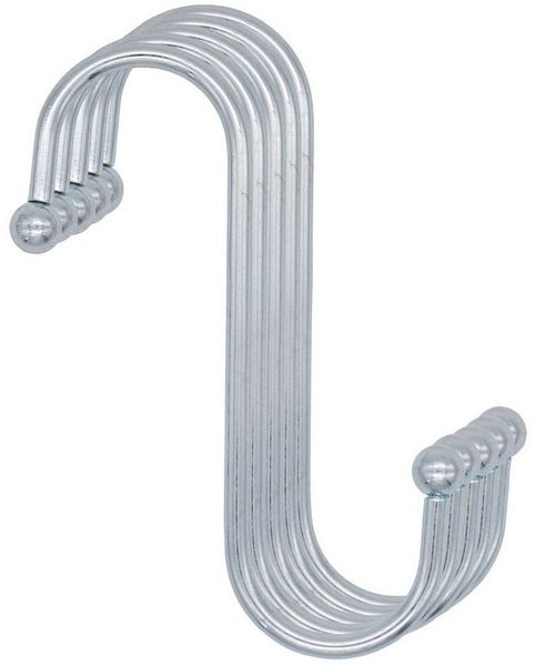 TSB Werk S-Haken Metallhaken S Haken Küchenhaken Fleischerhaken, (5-St), Gardrobenhaken, Groß, Klein, Metall