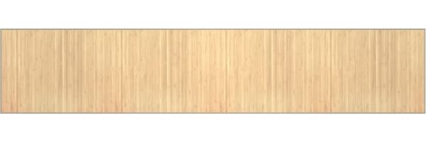 vidaXL Teppich Rechteckig Hell Natur 80x400 cm Bambus 376921 Bild 2