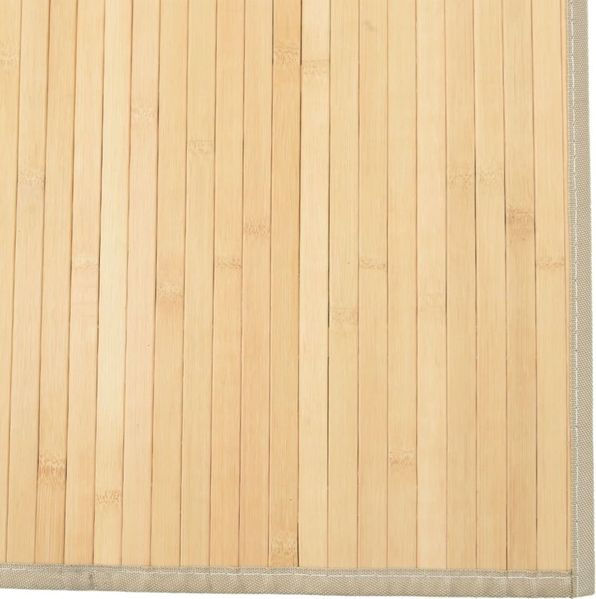 vidaXL Teppich Rechteckig Hell Natur 80x400 cm Bambus 376921 Bild 6