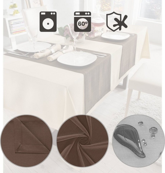 Erwin Müller Tischdecke Tischläufer "Krefeld", fleckabweisend Uni Bild 3