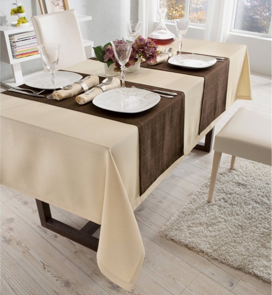 Erwin Müller Tischdecke Tischläufer "Krefeld", fleckabweisend Uni Bild 2