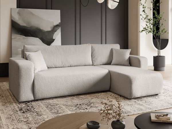 Lookway Ecksofa VESPO L – Moderne Wohnlandschaft in L-Form mit Schlaffunktion, 267x83x143 cm