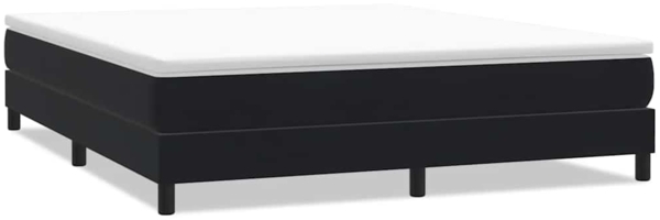 vidaXL Boxspringbett ohne Matratze Schwarz 180x220 cm Samt 3315887
