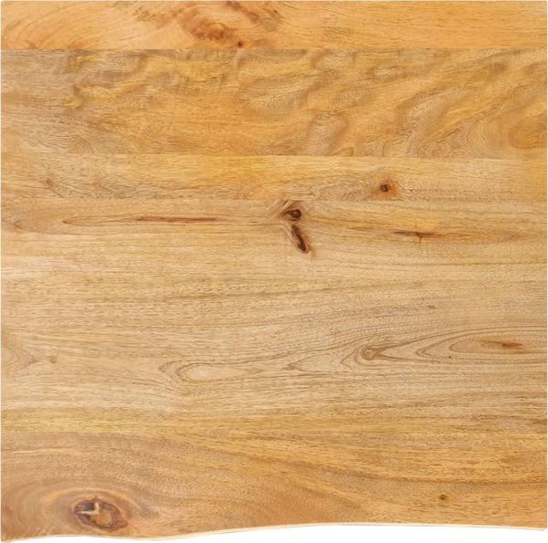 vidaXL Tischplatte mit Baumkante 40x40x2,5 cm Massivholz Mango 370438