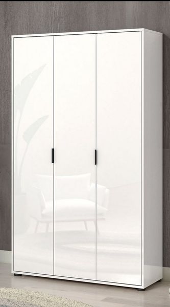 Home affaire Mehrzweckschrank JOLLY, Stauraumschrank, Breite 107 cm, Höhe 178 cm (1-St) 3 Türen,1 kleiner und 3 große Einlegeböden- Schrank hochglanz lackiert