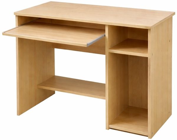 Computertisch 91 x 50 Tastaturauszug Kinderschreibtisch Buche #589