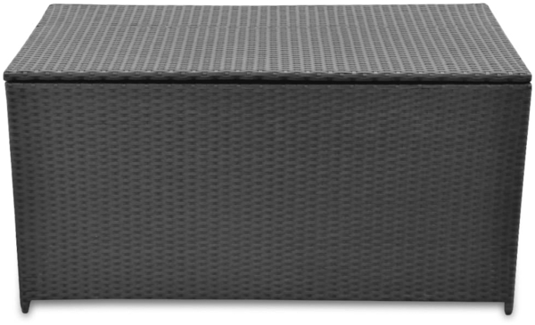 vidaXL Garten-Auflagenbox Schwarz 120x50x60 cm Poly Rattan 42498