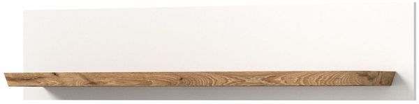 Wandboard Michigan in weiß matt und Eiche 120 cm