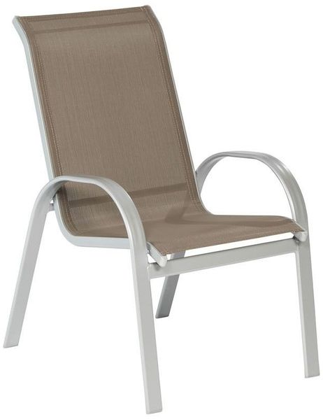 Merxx Stapelsessel Gartenstuhlset Amalfi taupe (2 x Gartenstuhl)