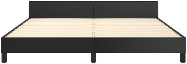 vidaXL Bettgestell mit Kopfteil ohne Matratze Schwarz 180x200 cm 347513 Bild 5