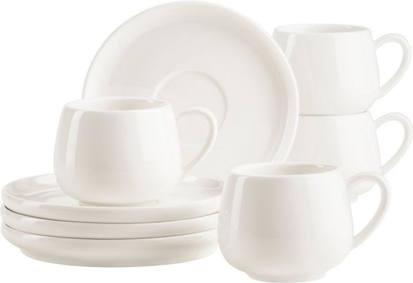 MÄSER Espressotasse Taya, 4-tlg, Porzellan