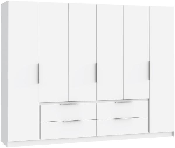 Kleiderschrank >LUANO< (BxHxT: 269,7x210,5x60 cm) in Weiss