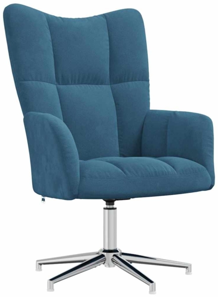 vidaXL Relaxsessel Blau Samt [328127]