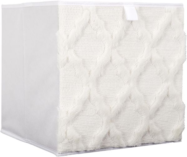 Home Deco Factory, HD0252, Faltbarer Aufbewahrungswürfel 30x30 cm, getuftet, Elegantes und strukturiertes Design, praktisch und praktisch, vielseitig einsetzbar, Haltbarkeit und Qualität