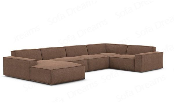 Sofa Dreams Wohnlandschaft Sofa Strukturstoff Polstersofa Formenta U Form Stoffsofa Luxus