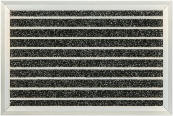 Fußmatte Aluminium schwarz 10045621