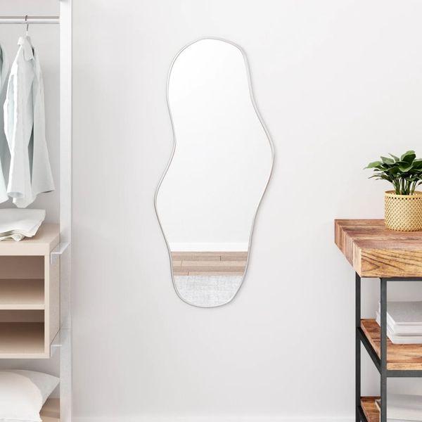 vidaXL Wandspiegel Silbern 90x40 cm 348257
