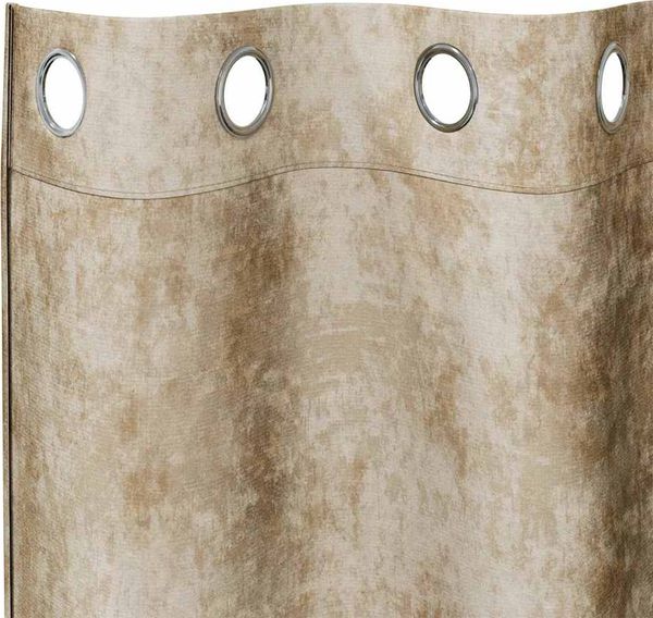 vidaXL Samtvorhänge mit Vorhängen 2 pcs Creme 175 x 140 cm Samt 4107664 Bild 5
