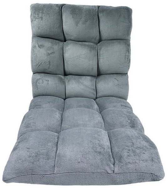 HTI-Living Relaxsessel Bodensessel Grau klappbar mit Rückenlehne verstellbar (1 Stück), Loungesessel Bild 4