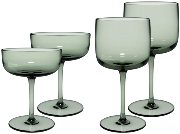 like. by Villeroy & Boch Like Glass Wein- und Sektgläser Set 4-teilig Sage