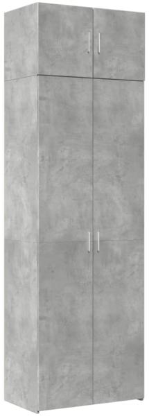 vidaXL Hochschrank Betongrau 70x42,5x225 cm Holzwerkstoff 3281332