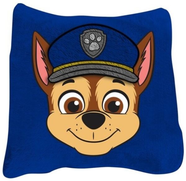 Paw Patrol Kissen-Decke 2-in-1 Kuscheldecke mit Kissenfunktion 100x150 cm