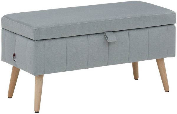 OTTO home Truhenbank AMIRA Sitzbank mit Stauraum, Maße B/T/H: 81/36/43 cm, mit Staufach, in 3 Bezugsqualitäten mit feiner Steppung