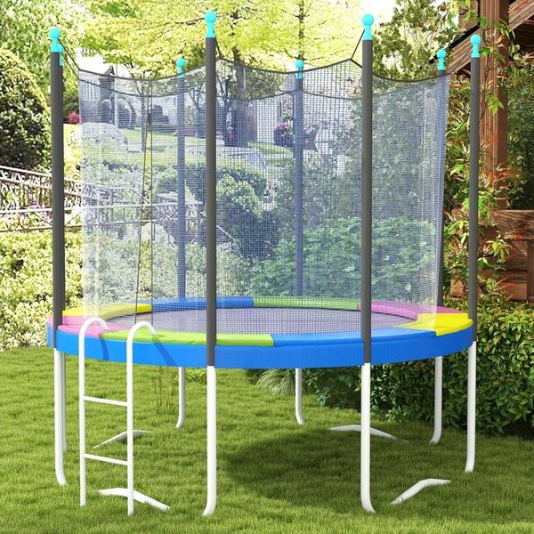 SPORTNOW Trampolin-Abdeckplane Trampolin Randabdeckung Ø305 cm Trampolin Randschutz mit UV Schutz (Trampolin Ersatzteile, 1-St, Trampolinzubehör), für Gartentrampoline Bunt