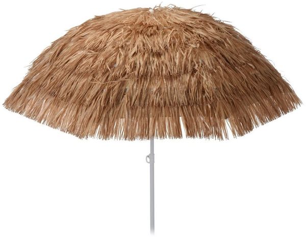 Spetebo Sonnenschirm Hawaii Sonnenschirm Ø 155 cm mit Tasche - braun