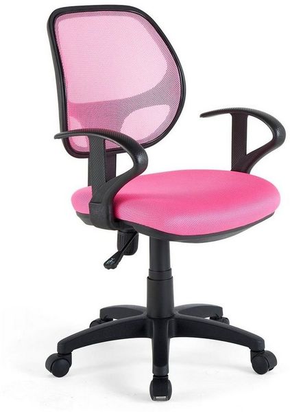 IDIMEX Drehstuhl COOL, Schreibtischstuhl Kinder ergonomisch höhenverstellbar Drehstuhl pink