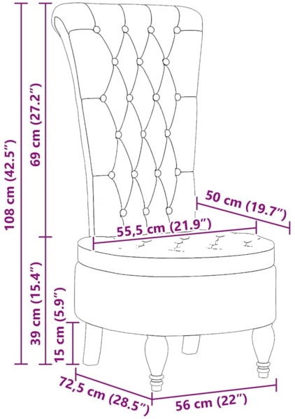 vidaXL Schlafsessel Hellgrau 56,5 x 70 x 110 cm Stoff 42020678 Bild 10